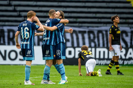 Djurgårdens Kevin Walker jublar