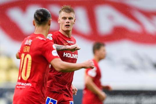 IFK Norrköpings Eric Smith jublar