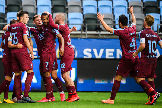 Malmö FFs spelare jublar