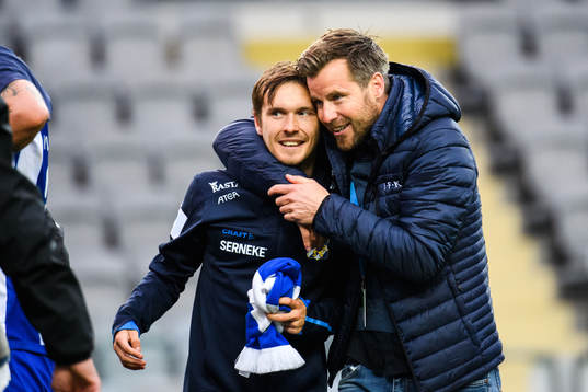 IFK Göteborgs Patrik Karlsson Lagemyr jublar