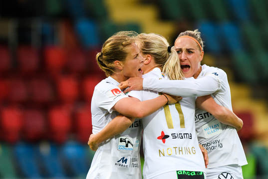 Rosengårds Anna Anvegård, Mimmi Larsson och Sanne
