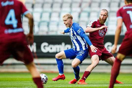 IFK Göteborgs Victor Wernersson och Malmö FFs Jo Inge