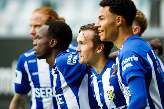 IFK Göteborgs Patrik Karlsson Lagemyr jublar