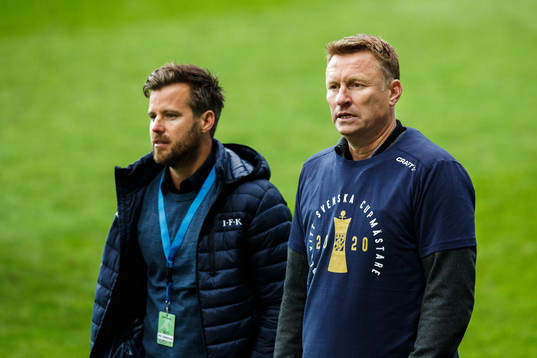 IFK Göteborgs assisterande sportchef Pontus Farnerud och sportchef Kennet Andersson