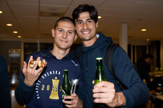 IFK Göteborgs Rasmus Wikström och målvakt Tom Amos