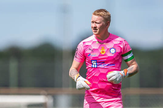 Klippans målvakt Fredrik Lundahl