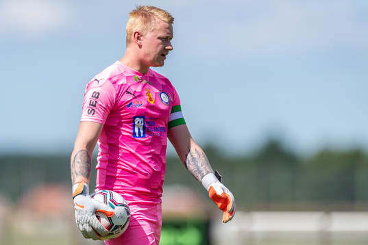 Klippans målvakt Fredrik Lundahl