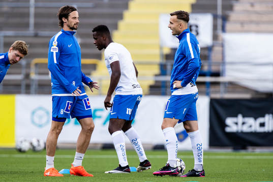 IFK Norrköpings Linus Hallenius och Henrik Castegren