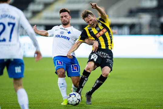 IFK Norrköpings Sead Haksabanovic och Häckens Viktor