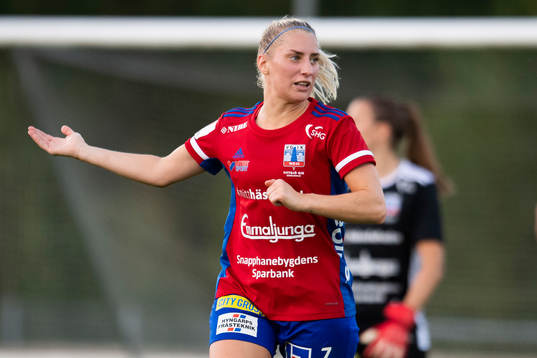 Vittsjös Malin Winberg agerar