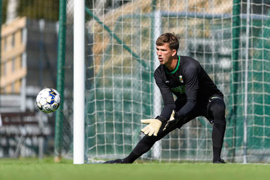 Varbergs målvakt August Strömberg