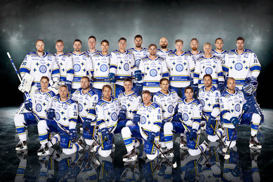 Leksands lagbild bakre raden fr.v. Janne Juvonen, Calle