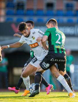 Häckens Daleho Irandust och Varbergs Erion Sadiku