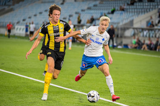 Hammarbys Kalle Björklund och IFK Norrköpings Pontus