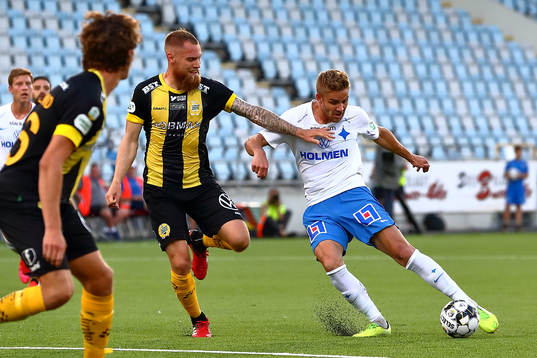 Hammarbys David Fällman och IFK Norrköpings Christoffer