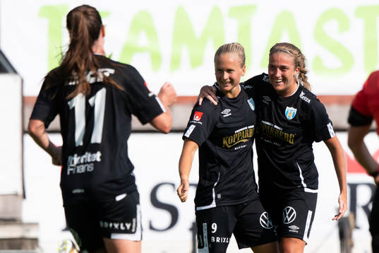 Göteborgs Filippa Curmark och Filippa Angeldal jublar