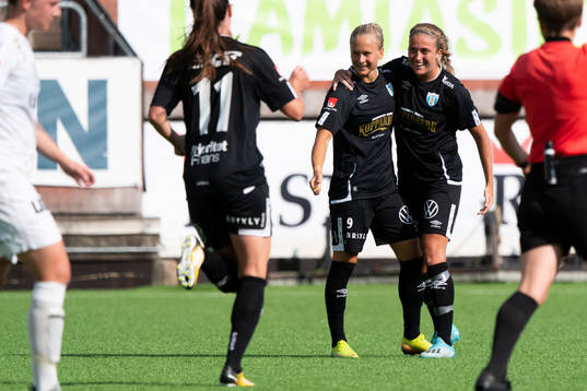 Göteborgs Filippa Curmark och Filippa Angeldal jublar