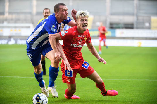 IFK Göteborgs Jakob Johansson och IFK Norrköpings Pontus