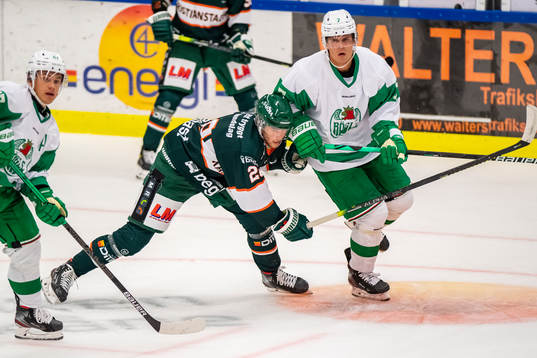 Rögles Erlend Lesund och Kristianstads Max Wahlgren