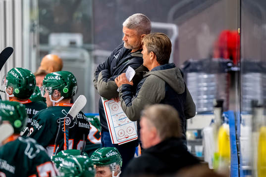 Kristianstads tränare Mikael Gath och assisterande