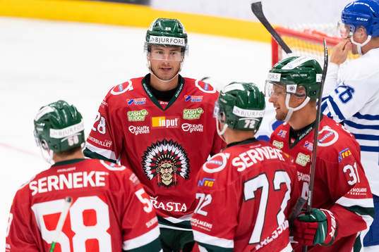 Frölundas Johan Sundström jublar