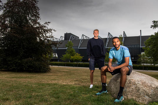 Malmö FFs Isaac Kiese Thelin och Ola Toivonen
