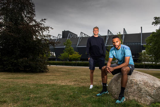 Malmö FFs Isaac Kiese Thelin och Ola Toivonen