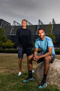 Malmö FFs Isaac Kiese Thelin och Ola Toivonen