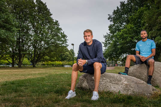 Malmö FFs Isaac Kiese Thelin och Ola Toivonen