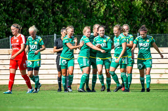 Åhus spelare jublar efter 3-2