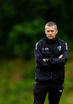 Nick Loftus, head coach of Klepp, ahead of the Toppserien football match between Sandviken and Klepp on August 22, 2020 in Bergen.