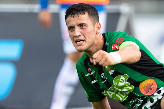 Varbergs Astrit Selmani jublar