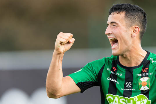 Varbergs Astrit Selmani jublar