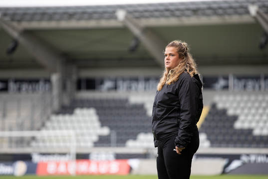 Häckens tränare Erika Faith