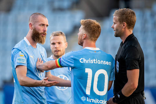 Malmö FFs Jo Inge Berget och Malmö FFs Anders