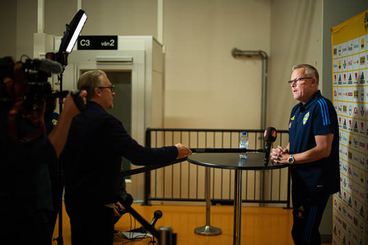 Head coach Janne Andersson of the Swedish national football