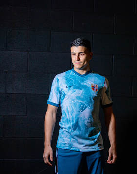 Mohamed "Moi" Elyounoussi of the Norwegian national