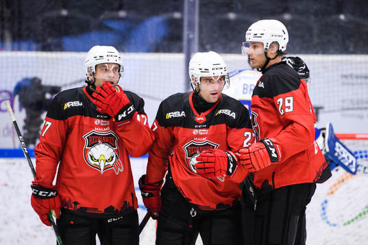 Malmö Redhawks Pathrik Westerholm  och Pontus Westerholm