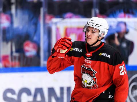 Malmö Redhawks Helge Grans jublar