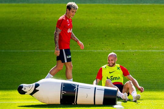 Mathias Normann and Tore Reginiussen of the Norwegian