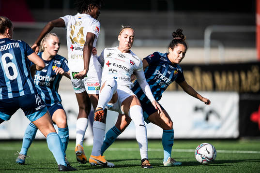 Rosengårds Anam Imo och Sanne Troelsgaard mot Djurgårdens