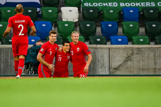 Alexander Sørloth, Mohamed «Moi» Elyounoussi and Erling