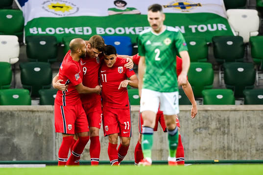 Haitam Aleesami, Alexander Sørloth and Mohamed «Moi»