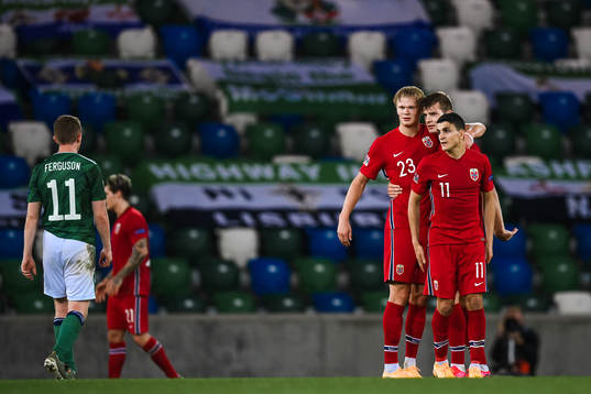 Erling Braut Haaland, Alexander Sørloth and Mohamed