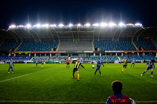 Hammarbys Abdul Khalili och IFK Göteborgs Alhassan Yusuf Abdullahi