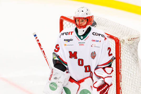 Modos målvakt Klara Peslarova