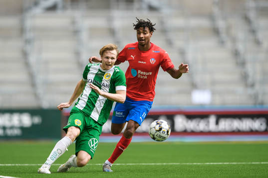Hammarbys Tim Söderström och Helsingborgs Joseph Ceesay