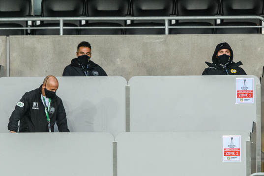 Imad Khalili and Muamer Tankovic of Hammarby