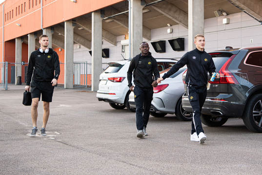 Elfsborgs målvakt Tim Rönning, Prince Isaac Kouame och