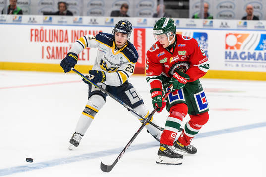 s Lias Andersson och Frölundas Filip Johansson